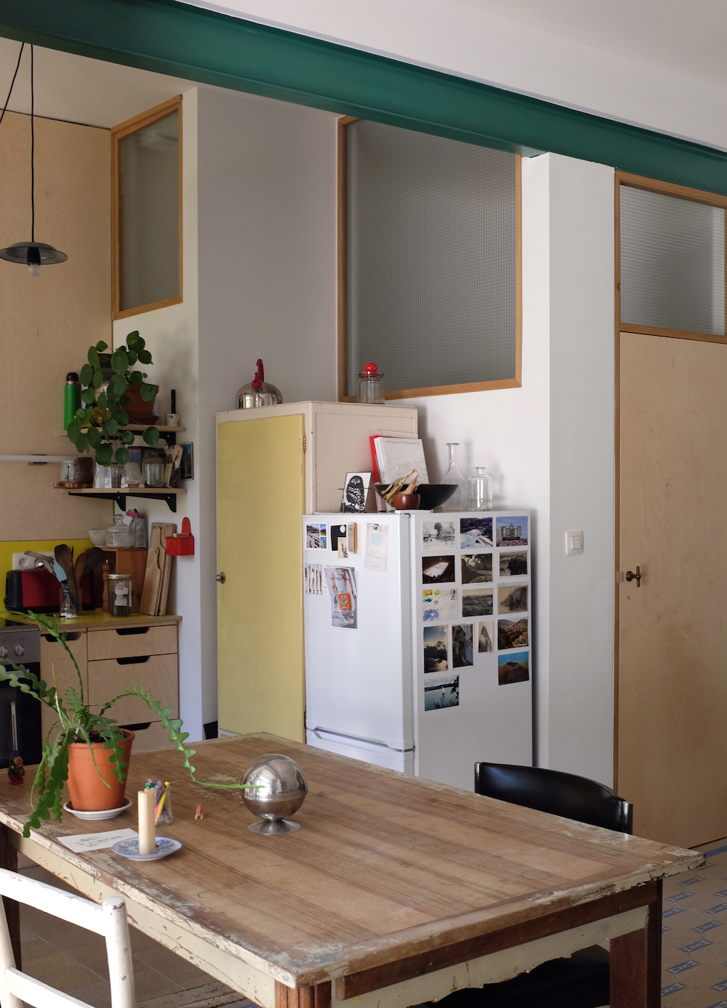 photo du chantier terminé, vue vers la salle de bain