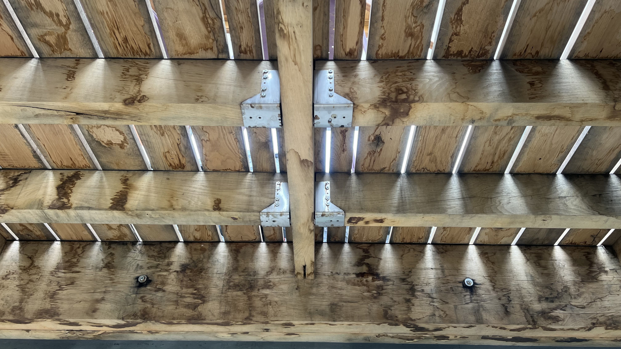 photo de la structure de la terrasse