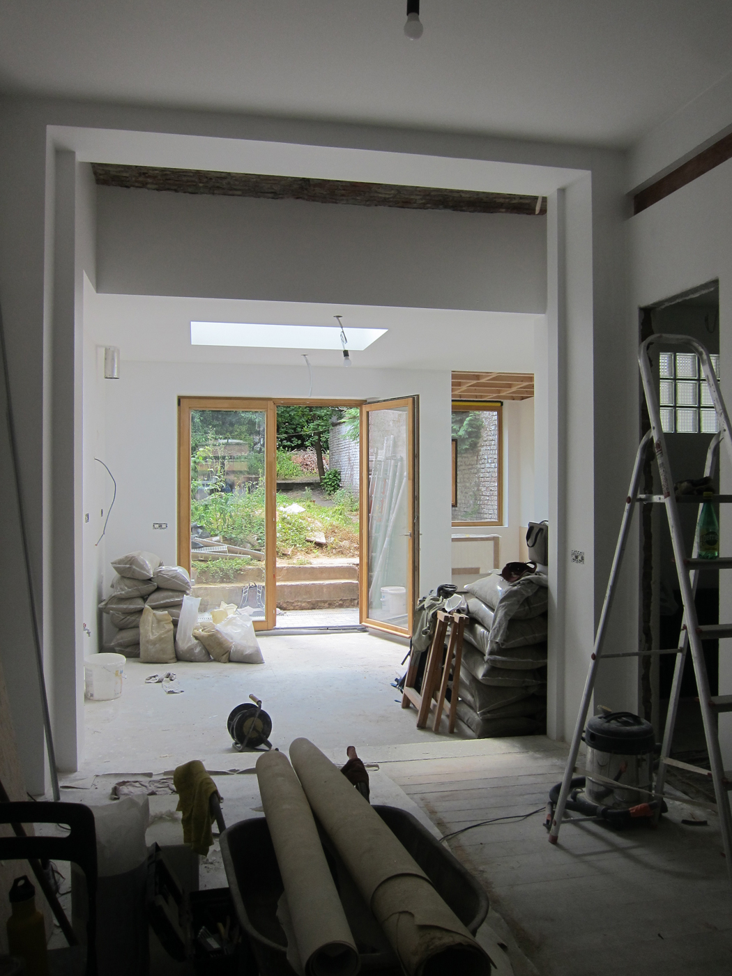 photo intérieure en cours de chantier