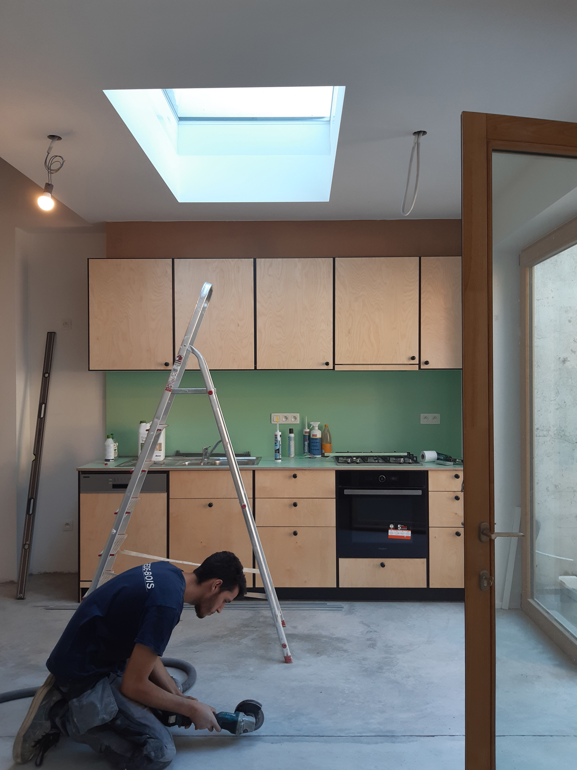 photo intérieure en cours de chantier