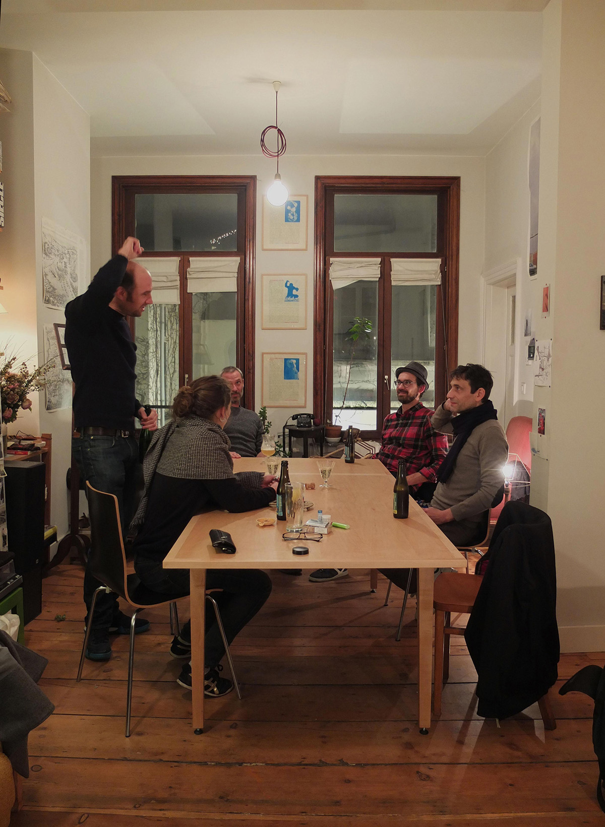 photo de la table réalisée pendant l'apéro