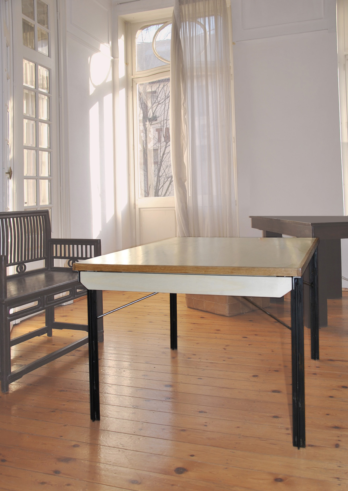 photo de la table finie et installée