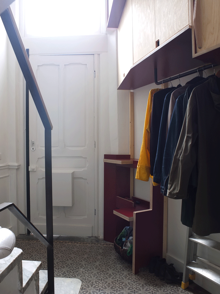 gif du mobilier d'entrée